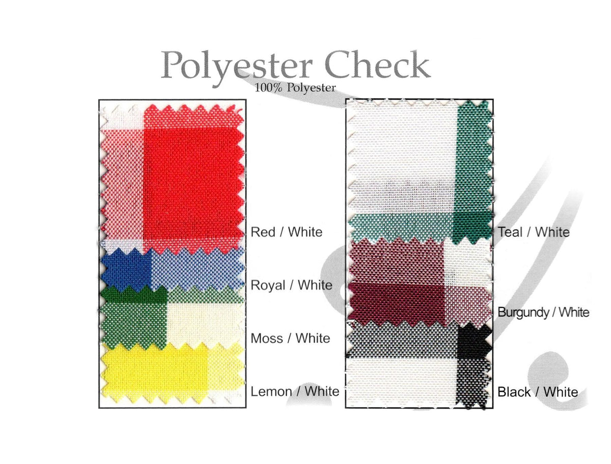 Poly Check Fabric By The Yard
