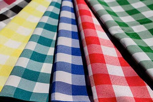 Poly Check Fabric By The Yard - Premier Table Linens - PTL 