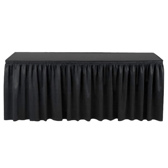 Poly Knit Table Skirt Shirred Pleat - Premier Table Linens