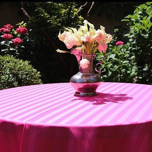 Poly Stripe Round Tablecloth - Premier Table Linens - PTL 