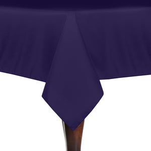 Purple 72" x 72" Square Poly Premier Tablecloth - Premier Table Linens - PTL 