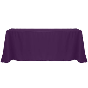 Purple 90" x 132" Rectangular Poly Premier Tablecloth - Premier Table Linens - PTL 