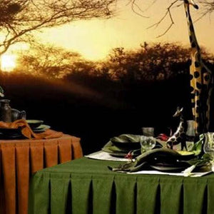 Rectangular Fitted Tablecloth Standard 29" Height Kenya Damask - Premier Table Linens - PTL 