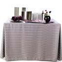 Rectangular Fitted Tablecloth Standard 29" Height Poly Stripe - Premier Table Linens - PTL 