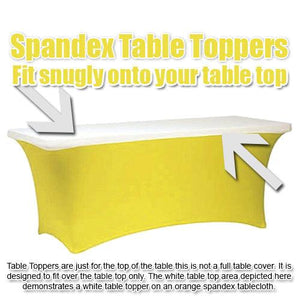 Rectangular Spandex Table Topper With Elastic - Premier Table Linens - PTL 