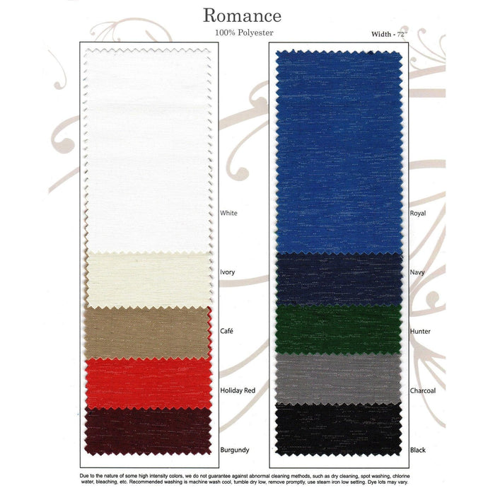 Romance Iridescent Swatch Card & Sample - Premier Table Linens