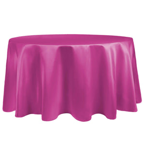 Rose 120" Round Duchess Satin Tablecloth - Premier Table Linens - PTL 
