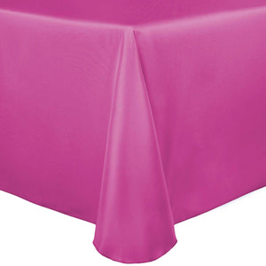 Rose 90" x 156" Rectangular Duchess Satin Tablecloth - Premier Table Linens - PTL 