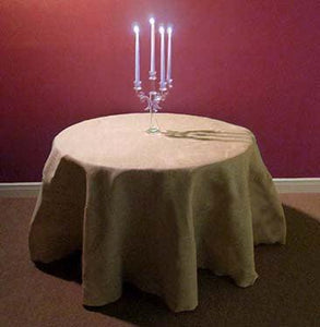 Round Burlap Tablecloth - Premier Table Linens - PTL 