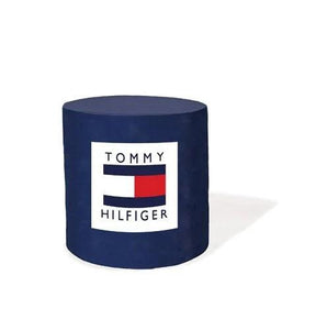 Mock-up of a custom printed Barrel fitted table cover for Tommy Hilfiger