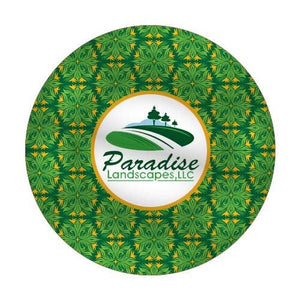 Mock Up of Paradise Landscaping logo