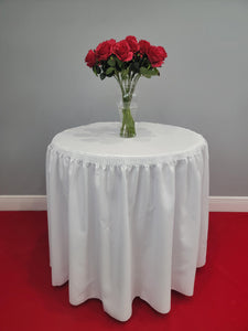 Round Fitted Tablecloth Standard 30" Height Poly Premier - Premier Table Linens - PTL 