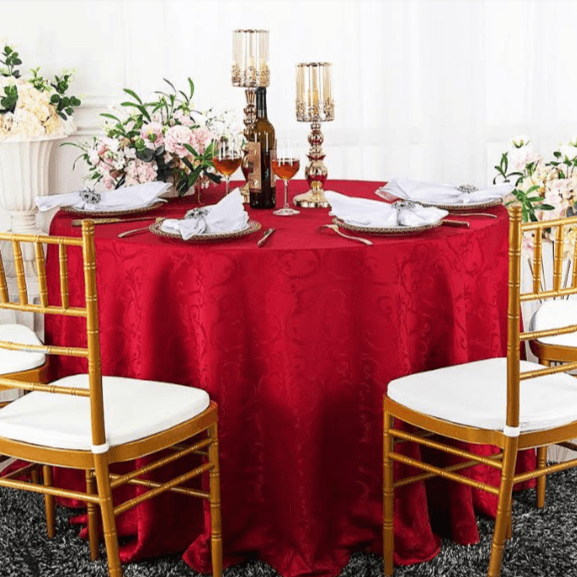 Frédéric Damask Oval Tablecloth main image 0