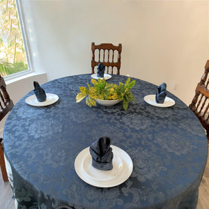 Round Ludwig Damask Tablecloth - Premier Table Linens - PTL 