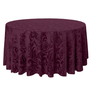 Vurgundy damask melrose tablecloth