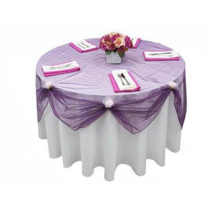 Round Organza Overlays - Premier Table Linens - PTL 