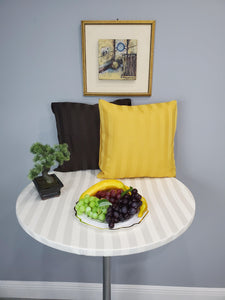 Round Poly Stripe Table Topper With Elastic - Premier Table Linens - PTL 