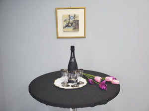 Round Somerset Damask Table Topper With Elastic - Premier Table Linens - PTL 