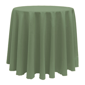 Sage 108" Round Poly Premier Tablecloth - Premier Table Linens - PTL 