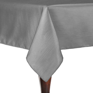 Silver 72" x 72" Square Majestic Tablecloth - Premier Table Linens - PTL 