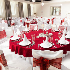 Somerset Damask Oval Tablecloth - Premier Table Linens - PTL 