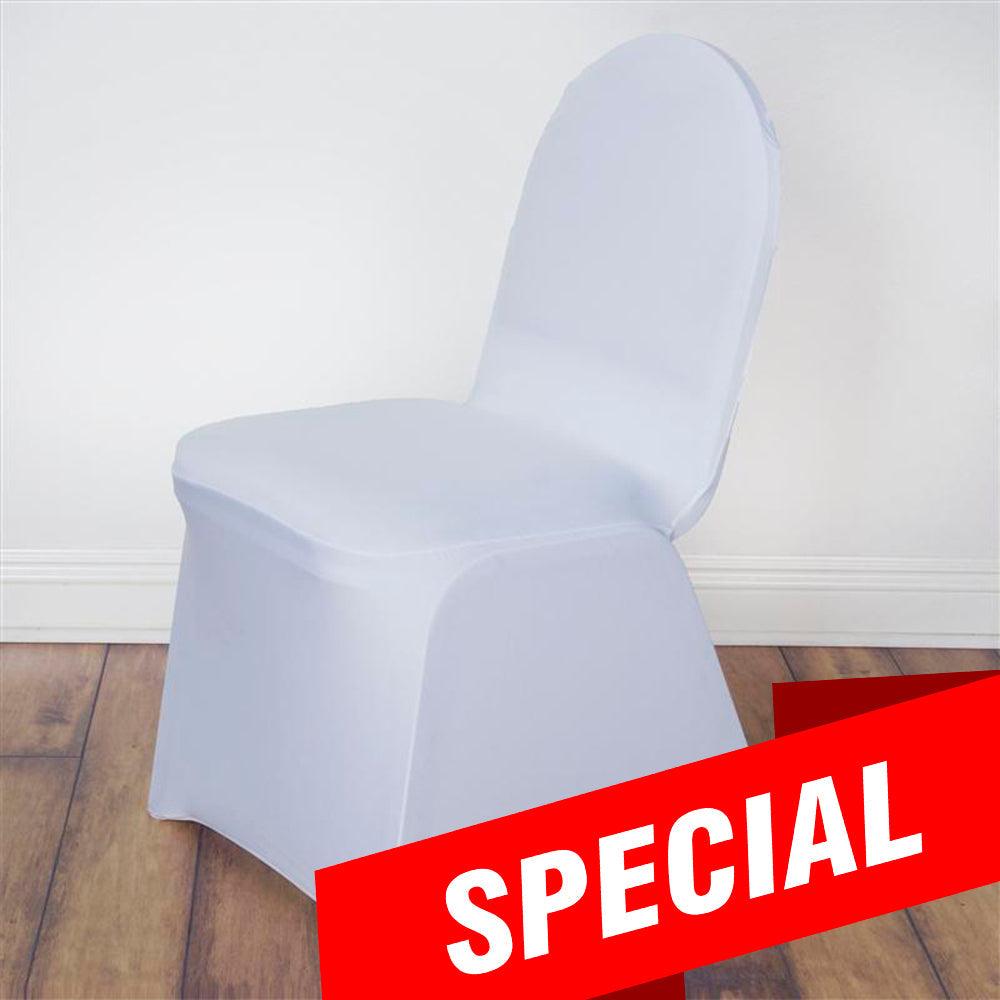White Covers for Chair Spandex (Only the cover)