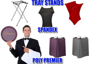 Spandex Tray Stand Cover - Premier Table Linens - PTL 