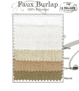 Square Faux Burlap Tablecloth - Premier Table Linens - PTL 