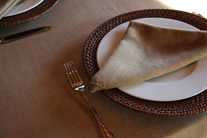 Square Faux Burlap Tablecloth - Premier Table Linens - PTL 