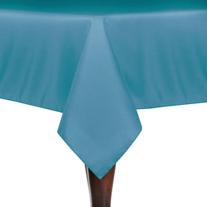 Turquoise 54" x 54" Square Poly Premier Tablecloth - Premier Table Linens - PTL 