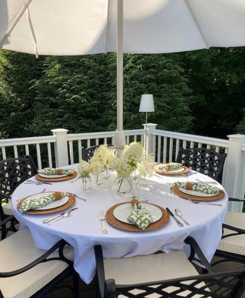 Outdoor Tablecloth With Umbrella Hole