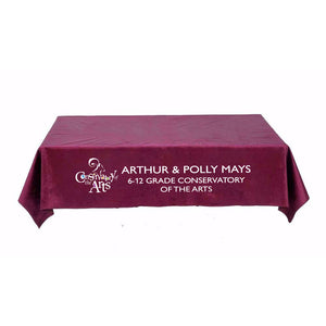 Square Custom Printed Table Throw - All Over Print, Velvet