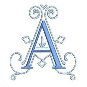 Embroidered Monogram Dozen Napkins
