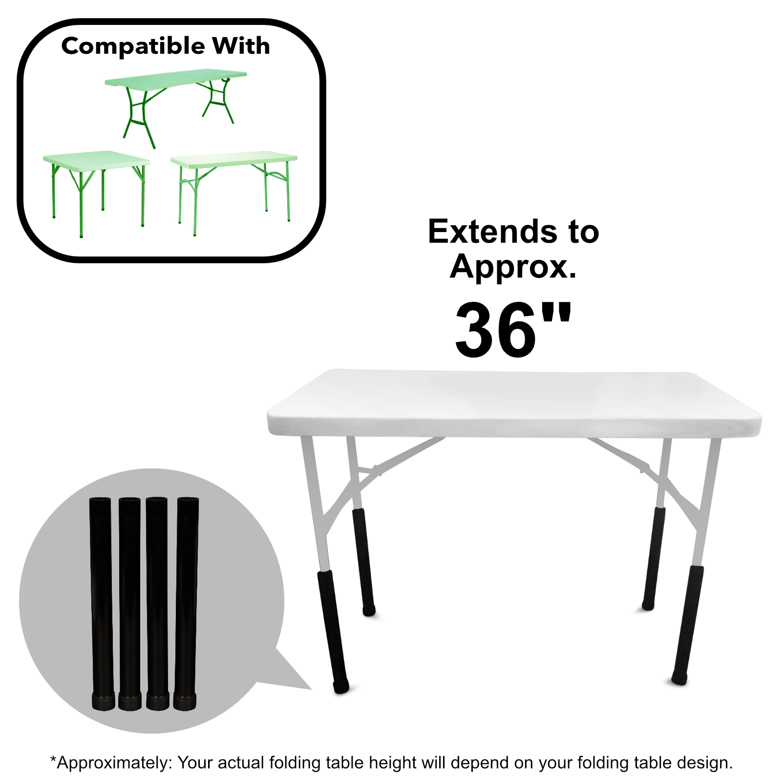 Table Rizer Leg Table Leg Riser For Tables With Straight Legs