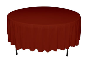Brick 120" Round Poly Premier Tablecloth