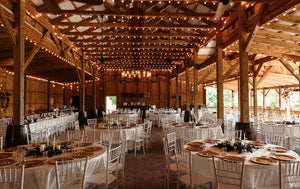 132 Round white tablecloths wedding reception