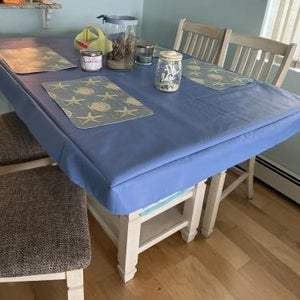 Vinyl Fitted Tablecloth Square or Rectangular, Fitted Table Topper