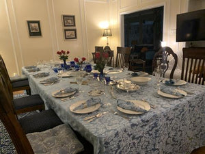 Rectangular Miranda Damask Tablecloth