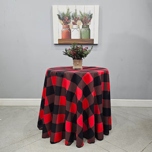 Round Plaid Tablecloth - Premier Table Linens