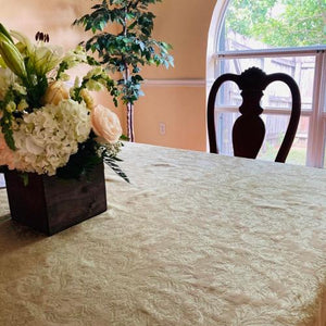 Rectangular Miranda Damask Tablecloth