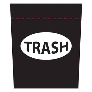 Trash, Oval Black