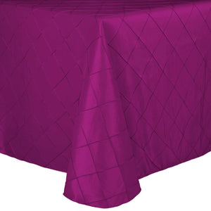 Bombay Pintuck tablecloth on a white background