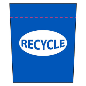 Recycle, Oval Blue
