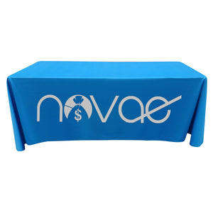 Printed one color tablecloth with company logo