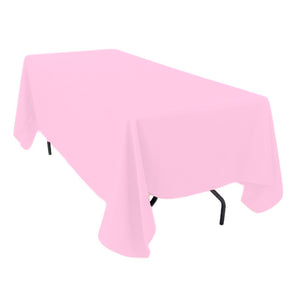 Pink Balloon 60" x 102" Rectangular Poly Premier Tablecloth