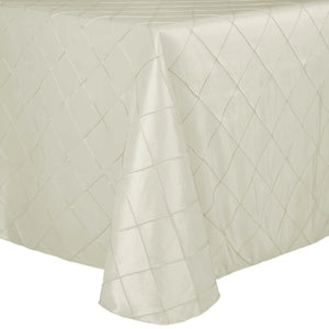 Rectangular Bombay Pintuck Taffeta Tablecloth