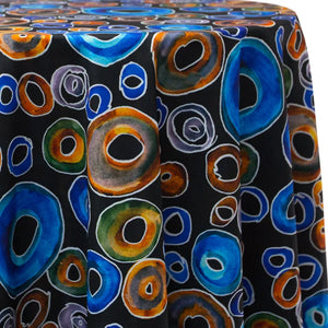 Round Psychedelic Tablecloth