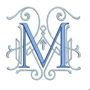 Embroidered Monogram Dozen Napkins