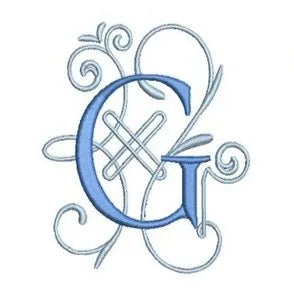 Embroidered Monogram Dozen Napkins