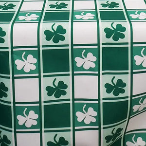 Oval St. Patrick's Day Tablecloth, All Sizes